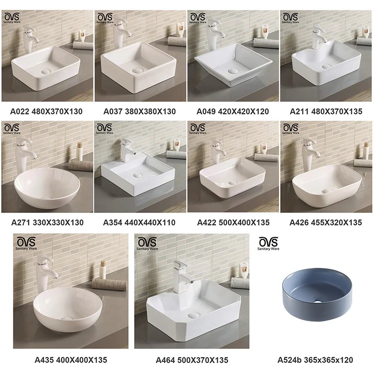 OVS cUPC North America High Quality Modern White Bathroom Sinks With Hand Art Designs Wash Basin