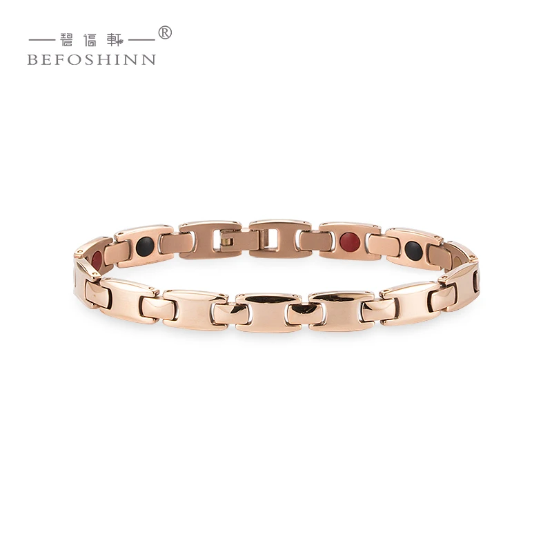 2021 new arrivals gold magnetic bracelet health germanium for couple Japanese