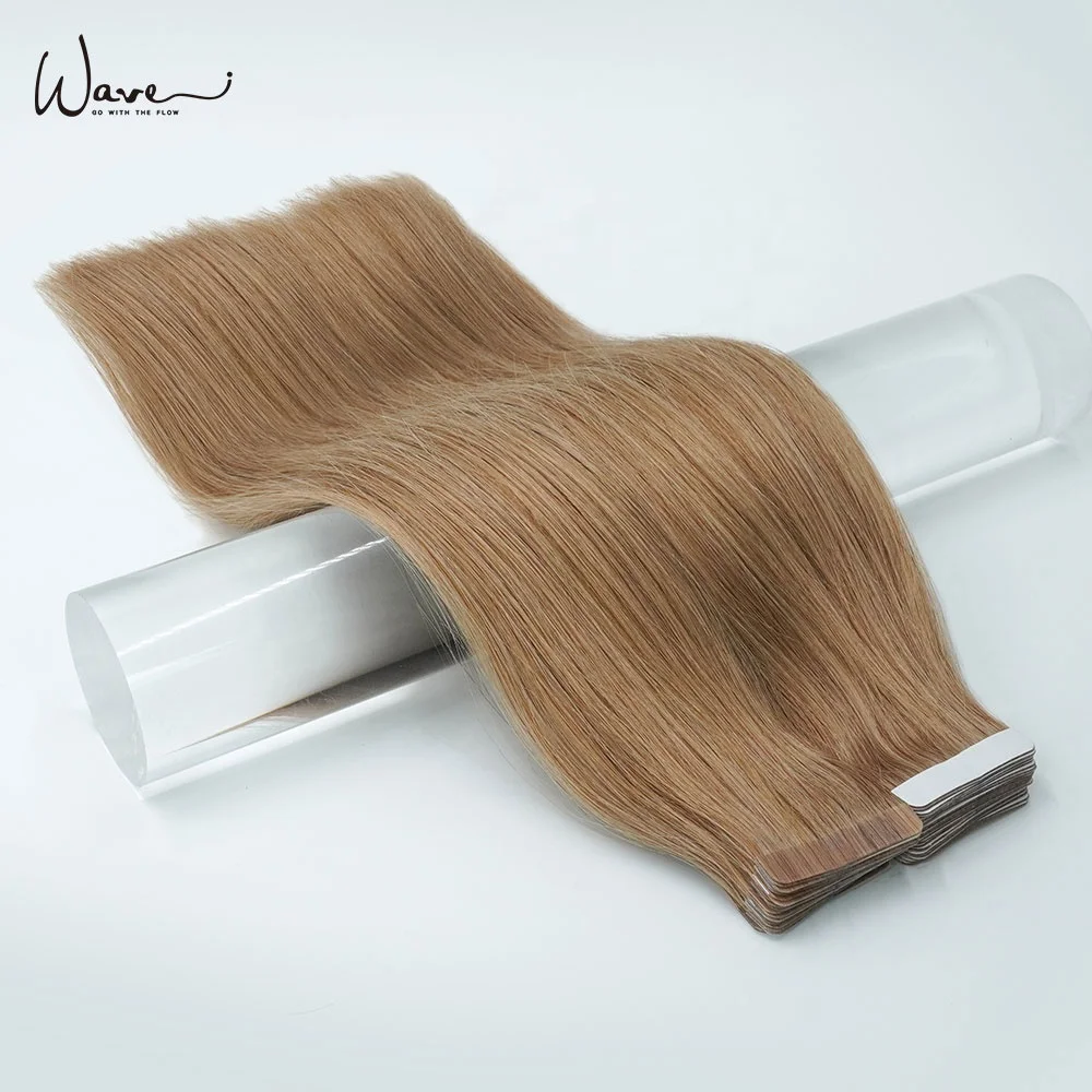 Double Sides Tape Hair Extension Cuticle Aligned Russian Human Hair Tape Hair Tape In Extensions