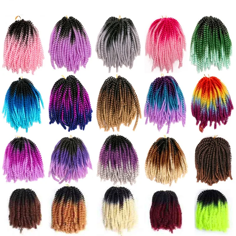 afro kinky Bouncy twist curly  hair extension Braiding Hair Wholesale  30pcs in a bag