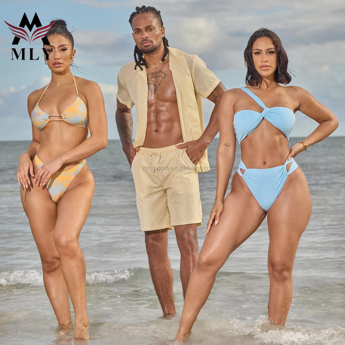 MLY New Bikinis Customized Sexy Bathing Suits Luxury Swimwear Triangle Bikini Velvet Bikini