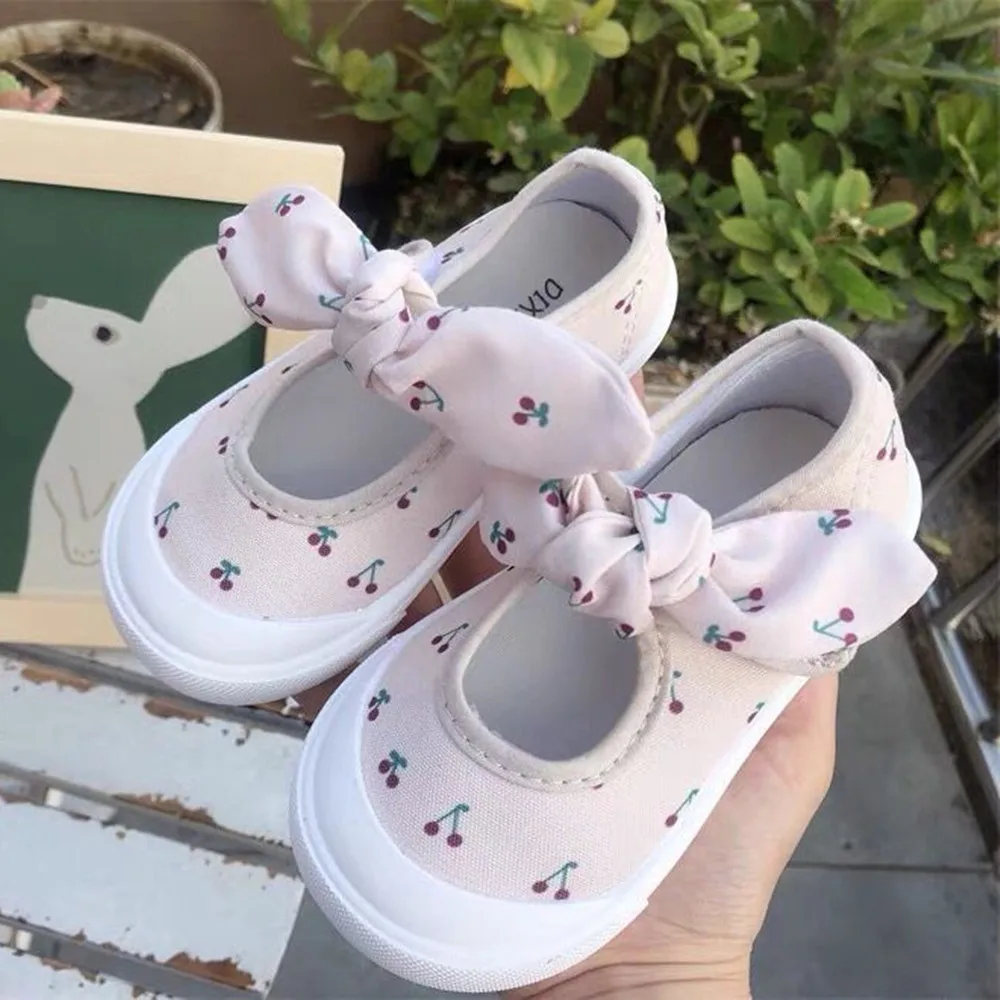 New Arrival Children Canvas Shoes Girl Fashion Cartoon Casual Sneaker