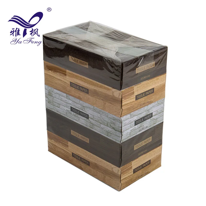 Hygienic Printed Soft Facial Tissue(Box Type) Virgin Wood Pulp Paper Box Tissue