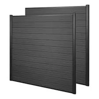 Wholesale Co-Extrusion Fence Panels Exterior Home Garden Outdoor Slat Wall Panel Sound-Proof Fence Panels