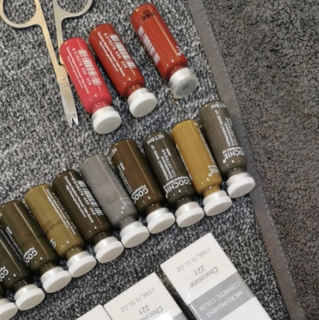 High Quality Goochie Watery Based Microblading Tattoo Ink Permanent Makeup Pigment Sample  Package