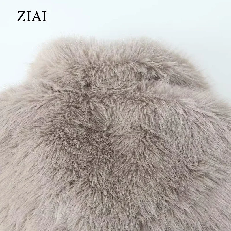 2024 Wholesale Fashion Ladies Fake Fur Coat Winter Women Custom Faux Fur Jacket Warm Faux Fur Coat for Women