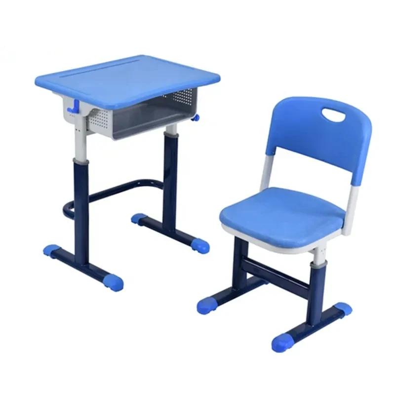 Single Adjustable Plastic School Furniture Desk