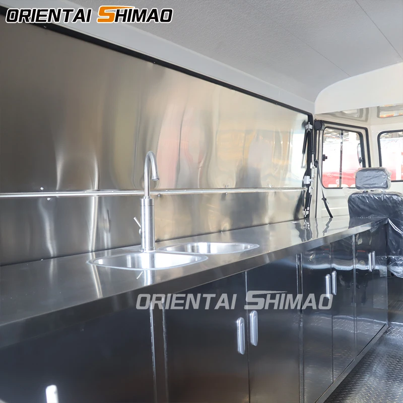 Fully Equipped Pizza Taco Hot Dog Food Truck Ice Cream Mobile Vintage Concession Retro Electric Food Truck