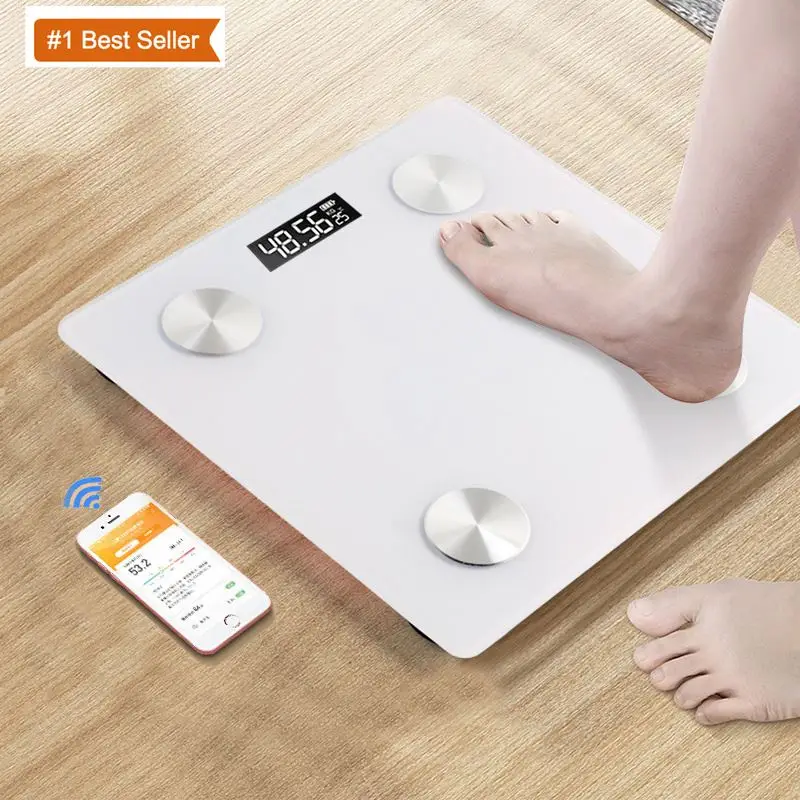 Jumon Travel Scale for Body Weight Mini Lichaamsvet Schaal Bathroom Scale for Body Fat Portable Weight Scale