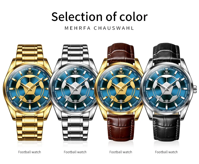 OLEVS 9949 Quartz Great Quality Sport Men Wristwatch Stainless Steel Strap Waterproof Casual Watches for Men Luminous Calendar