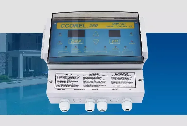 2023 High efficiency swimming pool/spa pool chemical control monitor water quality monitor CCOREL 250
