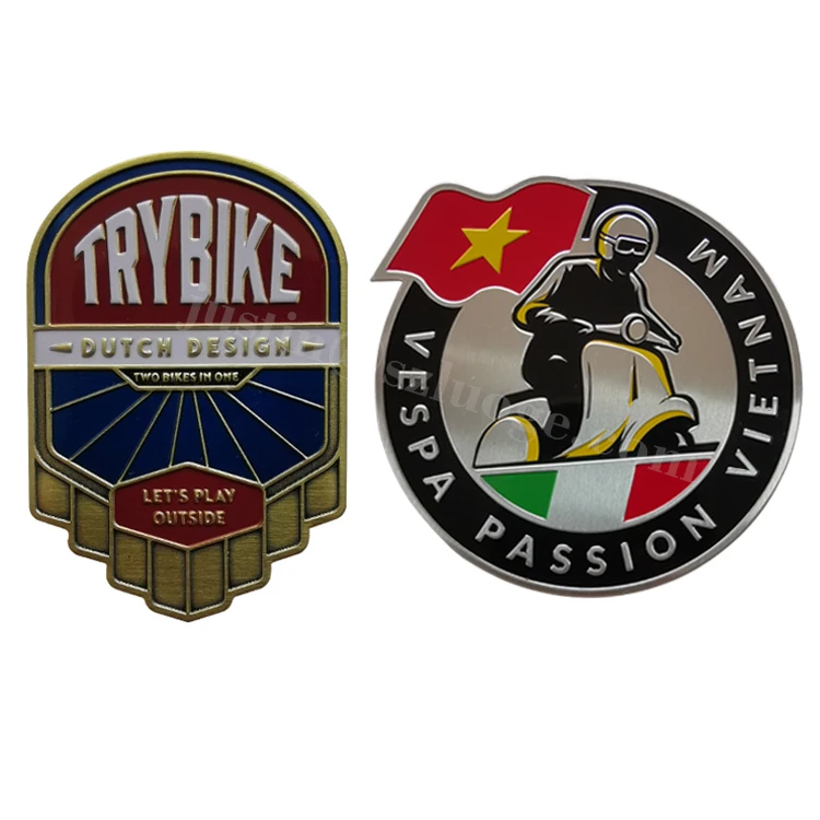 Custom Brand 3D Aluminum Sticker Metal Furniture Logos Printed Label by Laser Engraving Serial Number Plate