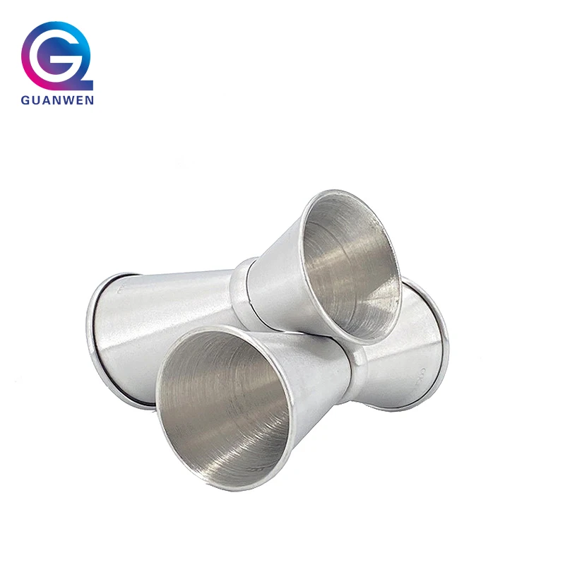 Jigger for Bartending Double Cocktail Premium 304 Stainless Steel 0.5 oz / 1 Oz. with Measurements Inside