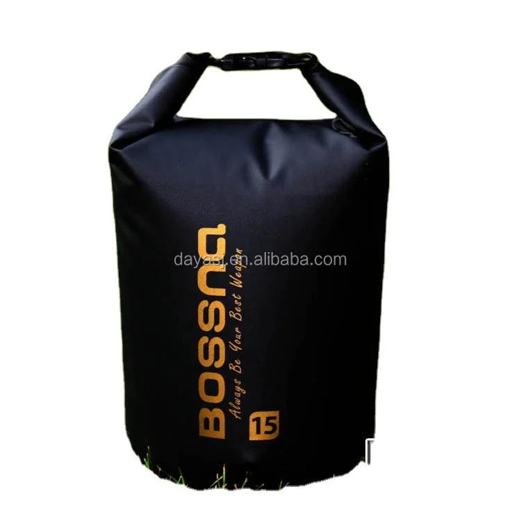 custom logo waterproof ocean pack dry bags  with shoulder strap for outdoor sport PVC tarpaulin swimming dry bag