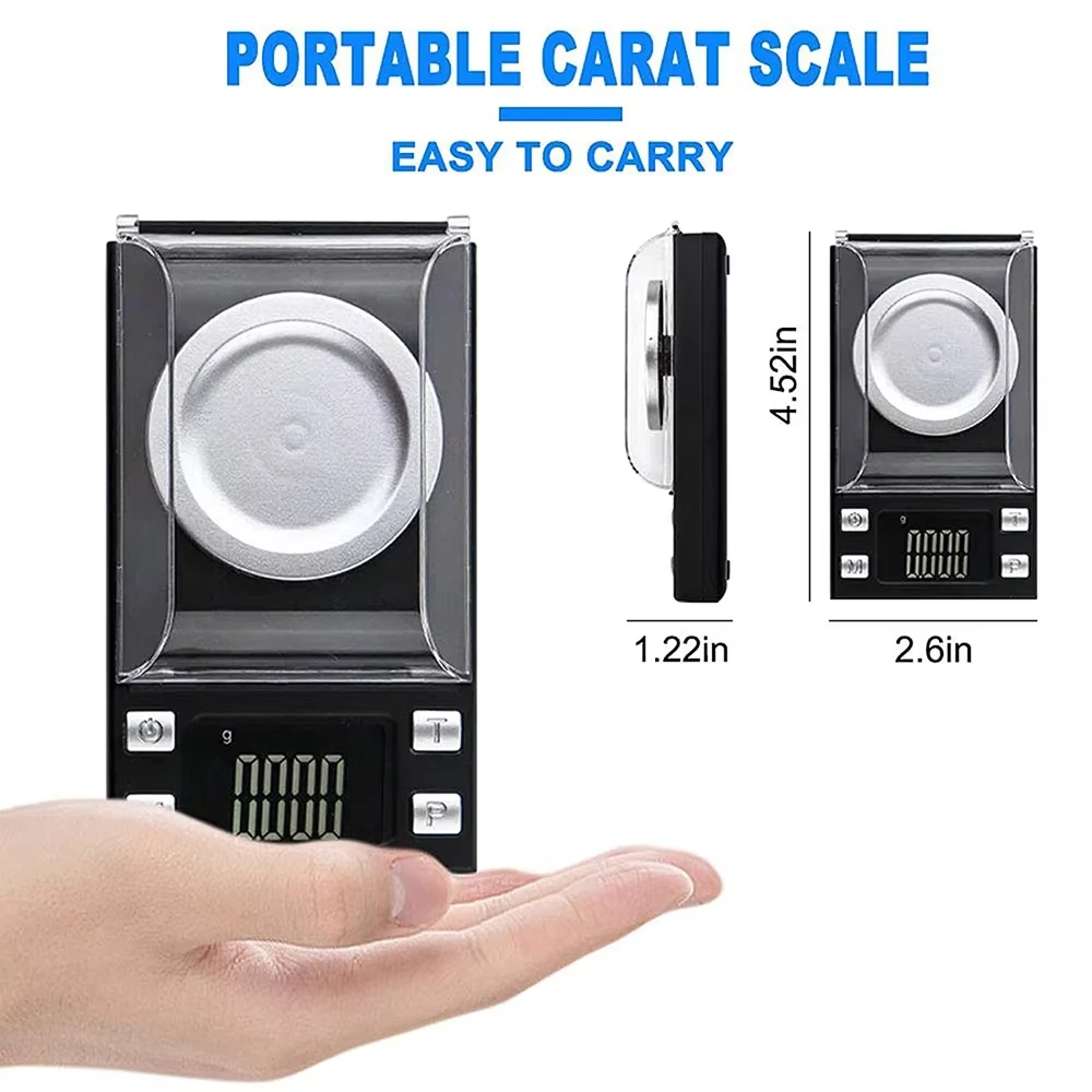 100g Mini Electronic Scale 0.001g Suitable for High Precise Siamond Gold Milligram Jewelry Scale
