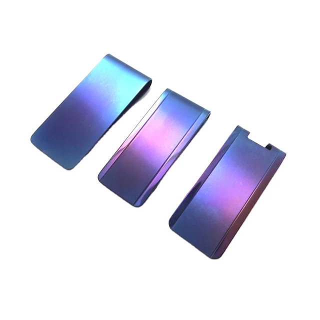 Blocking Travel Wallet Money Clip Bank Cards Case Cash Clip Protected Pure Titanium Stretch Business Card