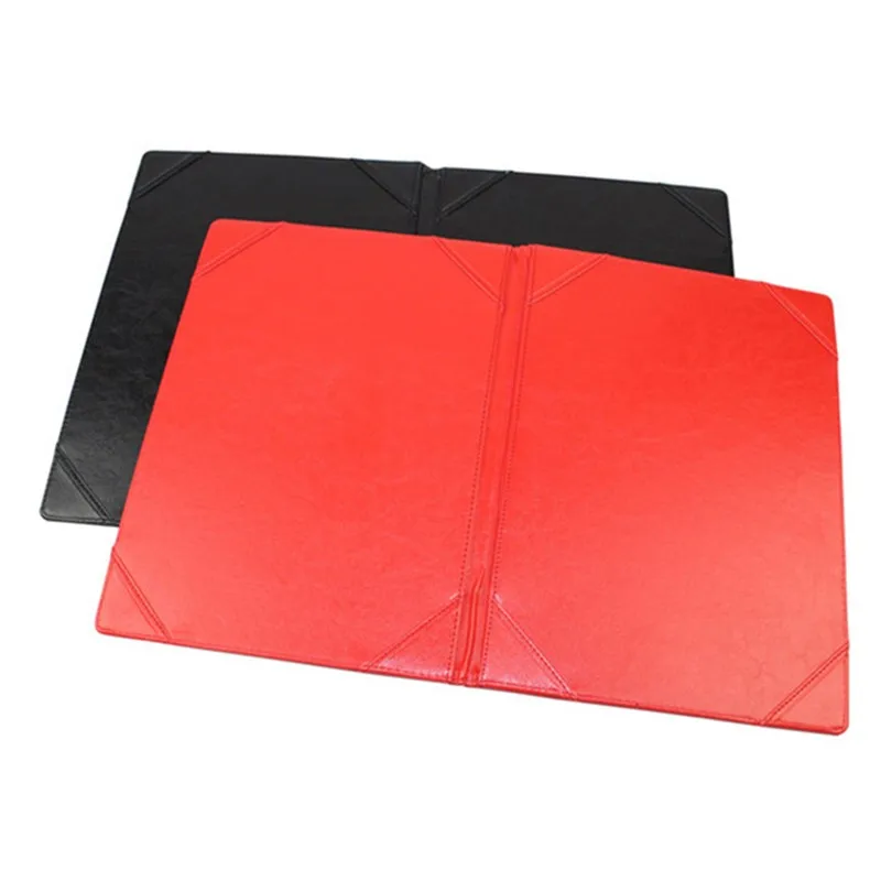 Оптовая продажа пластиковый большой А4 PU кожаный бизнес-арт портфель padfolio файл папка Сумка для документов Органайзер чехол с
