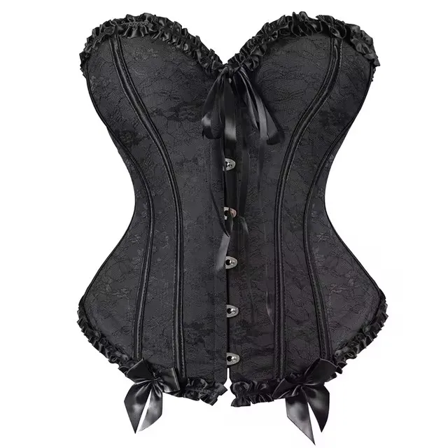 King Mcgreen Star Women Corset Top Lace Up Overbust Boned Sexy Lingerie Renaissance Victorian Corsets Floral Plus Size