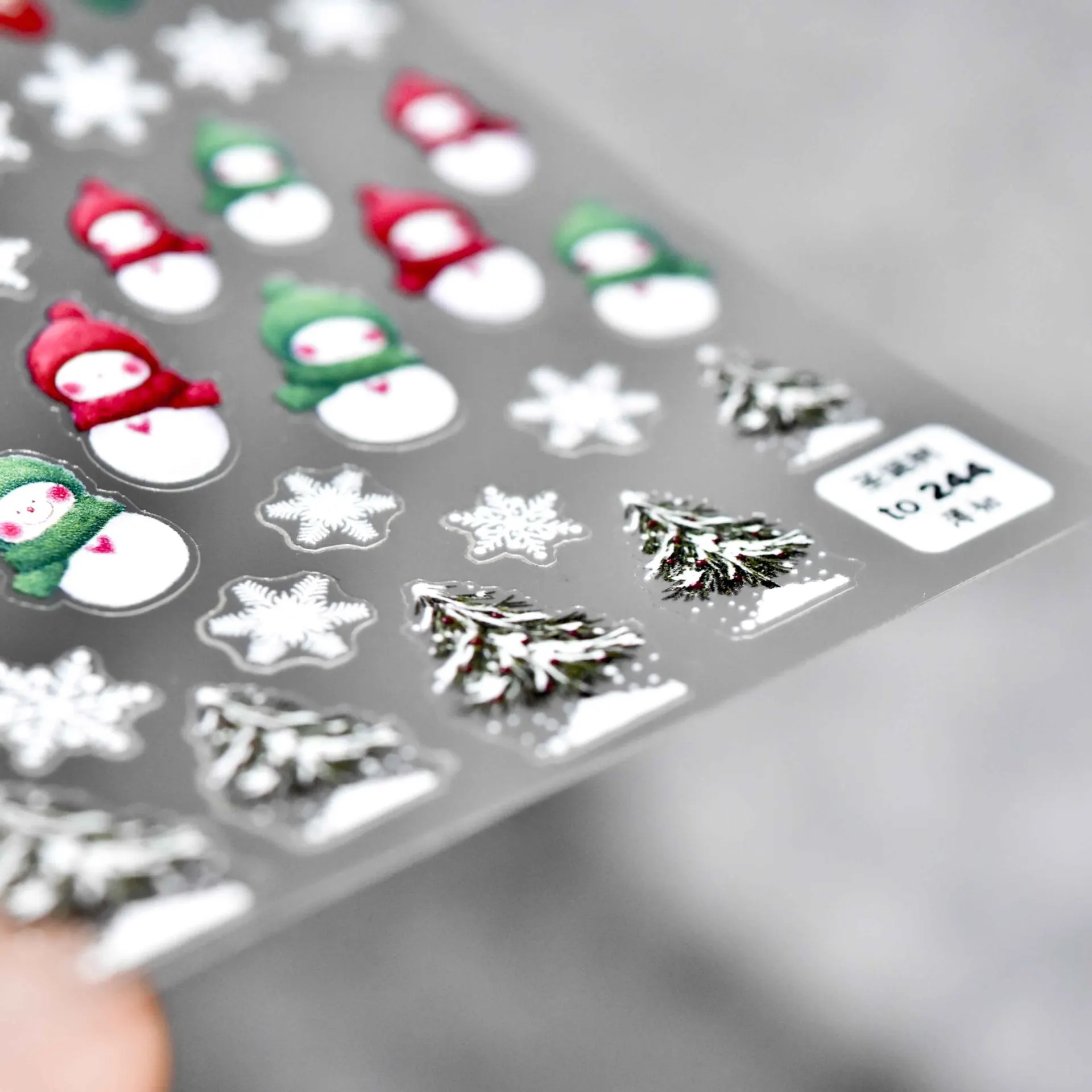 Free Shipping Christmas Relief Nail Decal Fairytale Adhesive Wraps Nail Stickers Decoration Animal Cartoon Nail Art For Girls