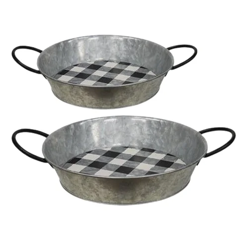 Latest Design Serving Tray Home Decor Galvanized Decorative Tray Bar Party Wedding And Festive Decor