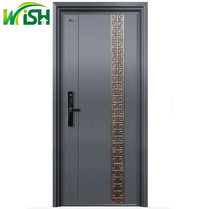 America Style Multilock Villa Entrance Front Cast Aluminum Door Security Luxury Security Entry Door for Home