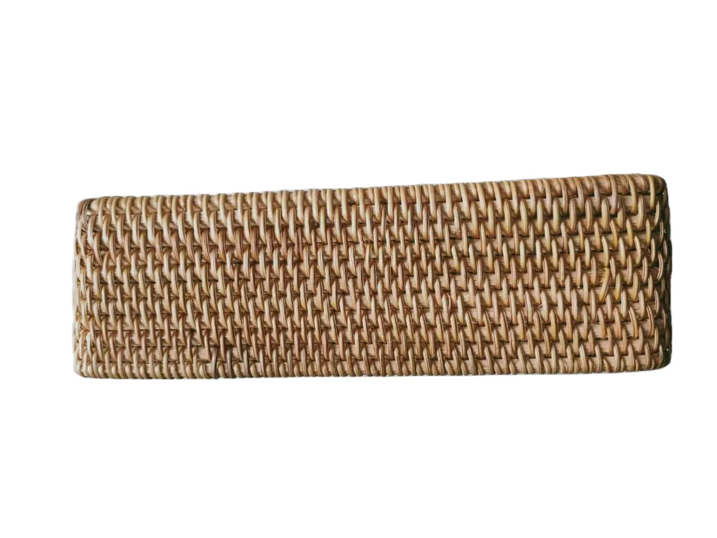 Exquisite storage basket with double handle  natural  rattan  basket