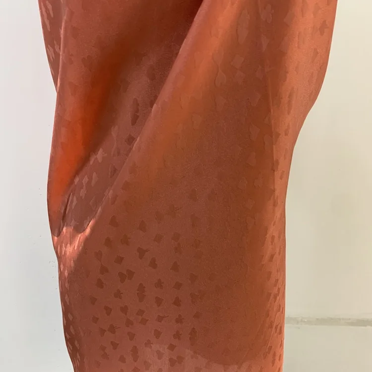 Ethyl Vinyl Acetic Acid Liene Long Sleeve Silk Imitation Acetate Fabric For Dress