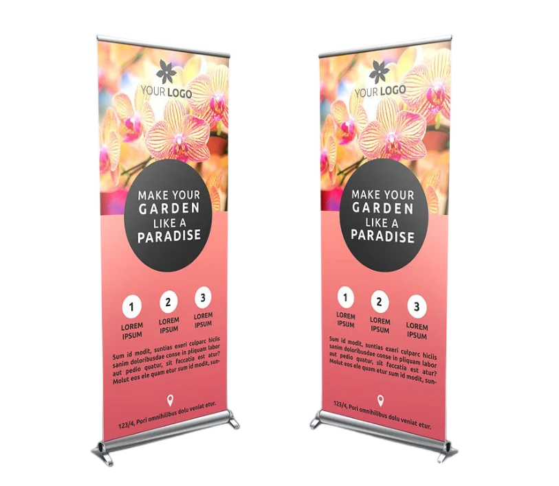 Economic Roll Up Banner Custom Design Aluminum roll up banner stand pull up banner