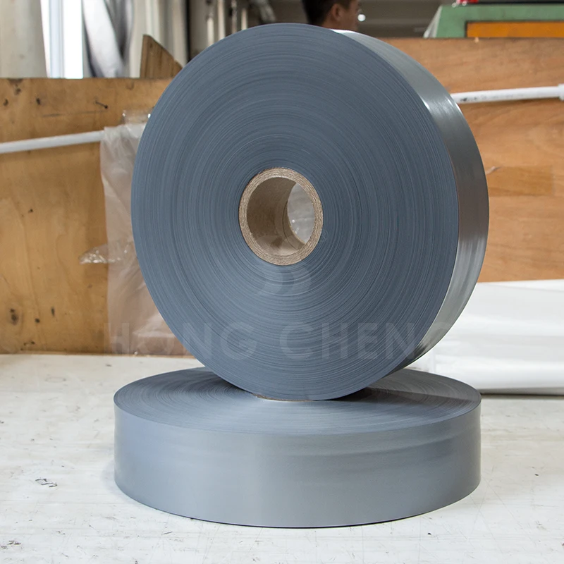 flexible duct material grey PVC film
