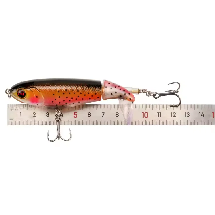 DN 10.5cm 17g  floating whopper popper fishing lure top water whopper plopper lure hard bait propeller fishing lures