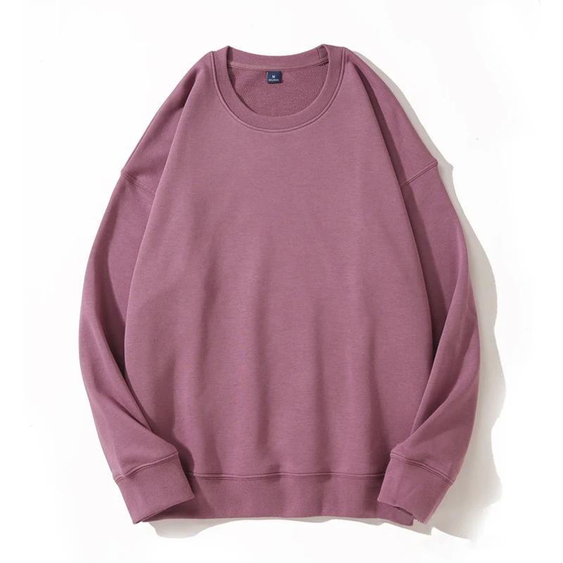 Oem Custom Logo Contton Fleece Sleeve Long Crewneck Printing Sweatshirt Unisex Sweatshirts Plain Men Hoodie