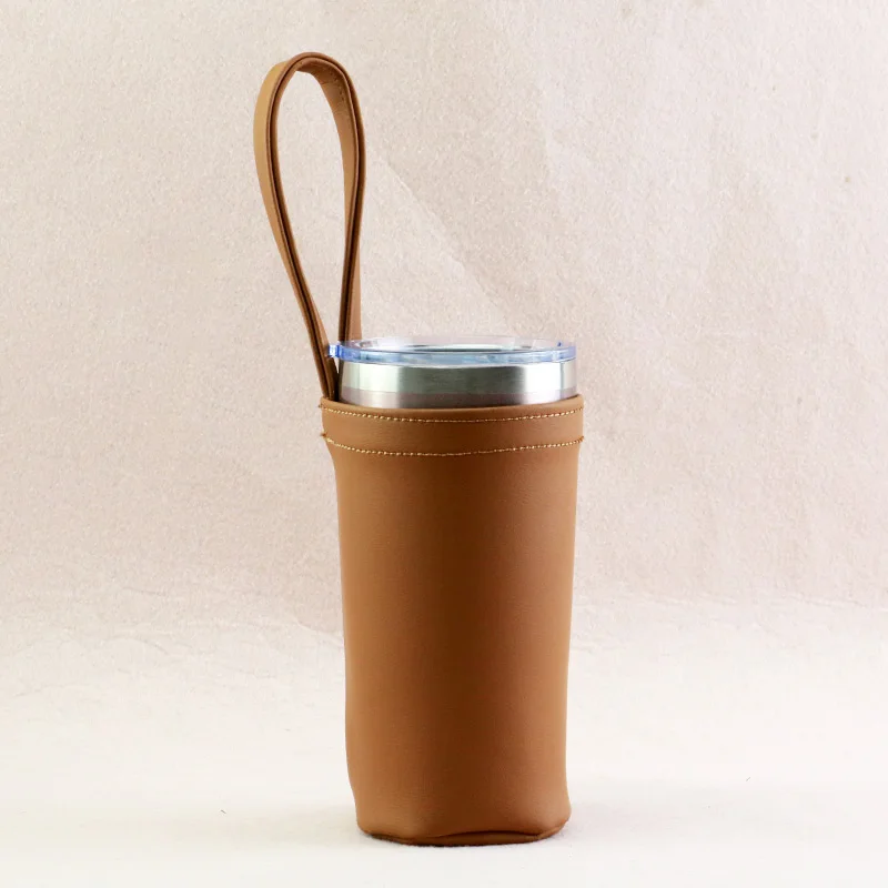 Custom Organic Cotton Dust Bag Muslin Bags Microfiber Pu Leather Handle Pouch Bags for Cup Bottles