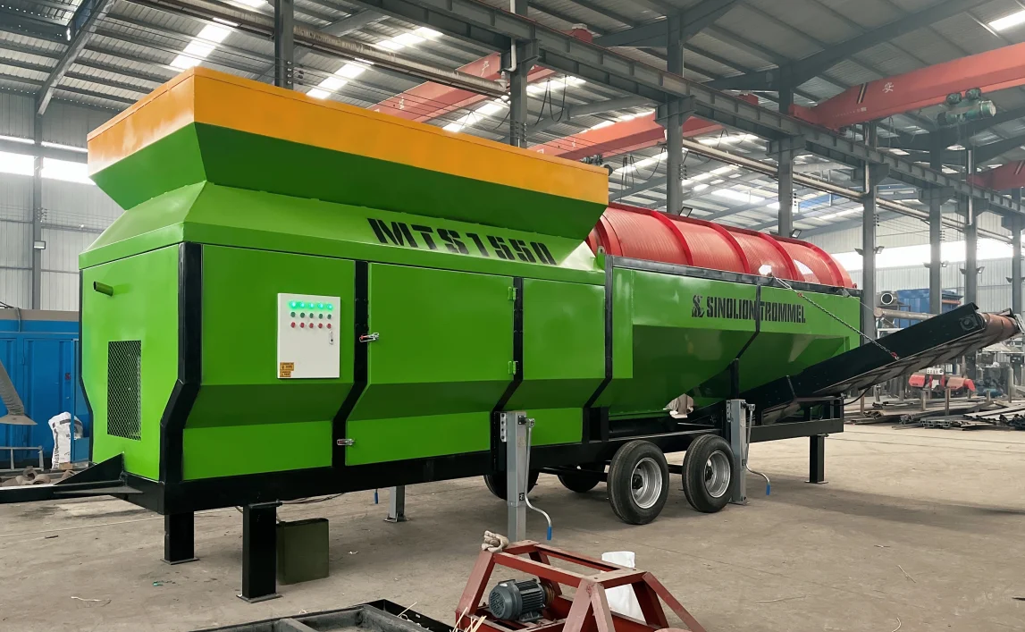 Best Use Roller Trommel Screen for Concrete and Municipal Solid Waste