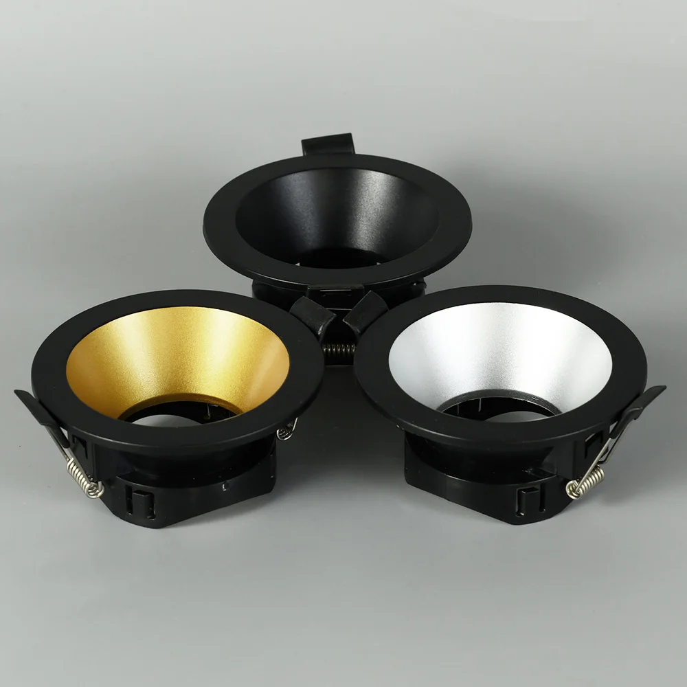 Внутренний Встраиваемый прожектор GU10 Светодиодный потолочный подвес Gimbal Downlight Регулируемый антибликовым покрытием Корпус Корпуса комплект