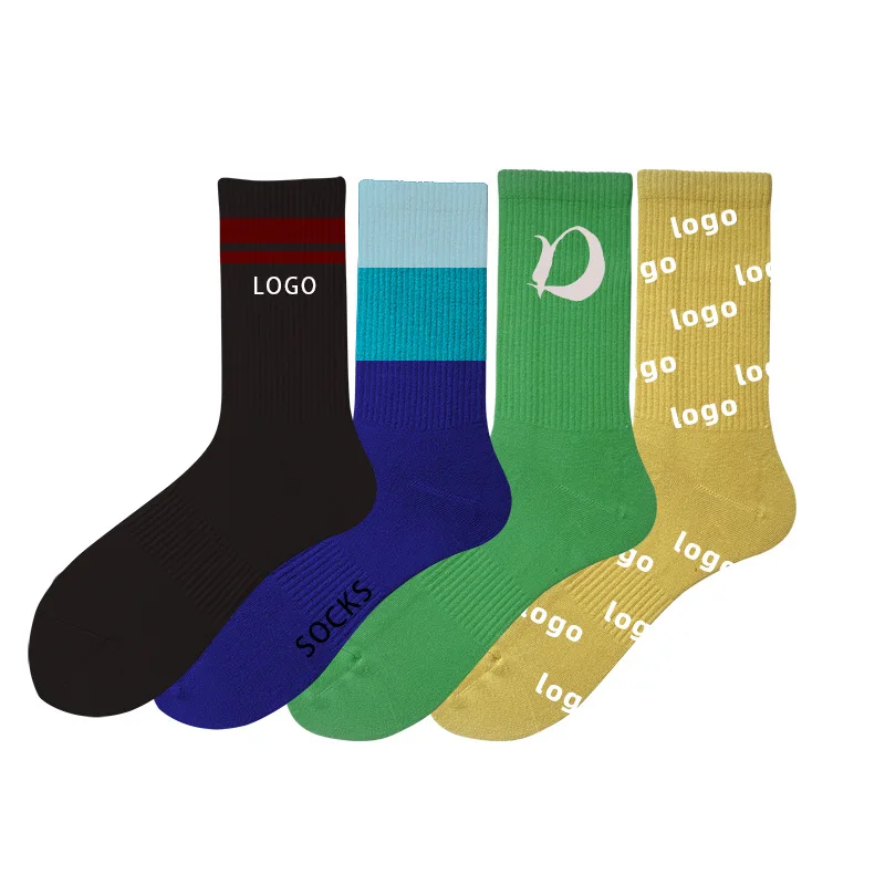 Low Moq High Quality Professional Socks Factory Unique Own Logo Design Custom Socks With Customized Labels Tags Packaging