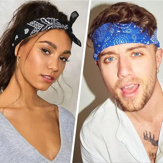 2025 New Creative Design Custom 100% Cotton Flower Design Japanese Printed Bandana For Men