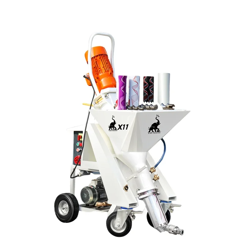 X11 single phase electric Hot Sale China Convenient Cement Mortar Spray Paint Wall Plaster Machine
