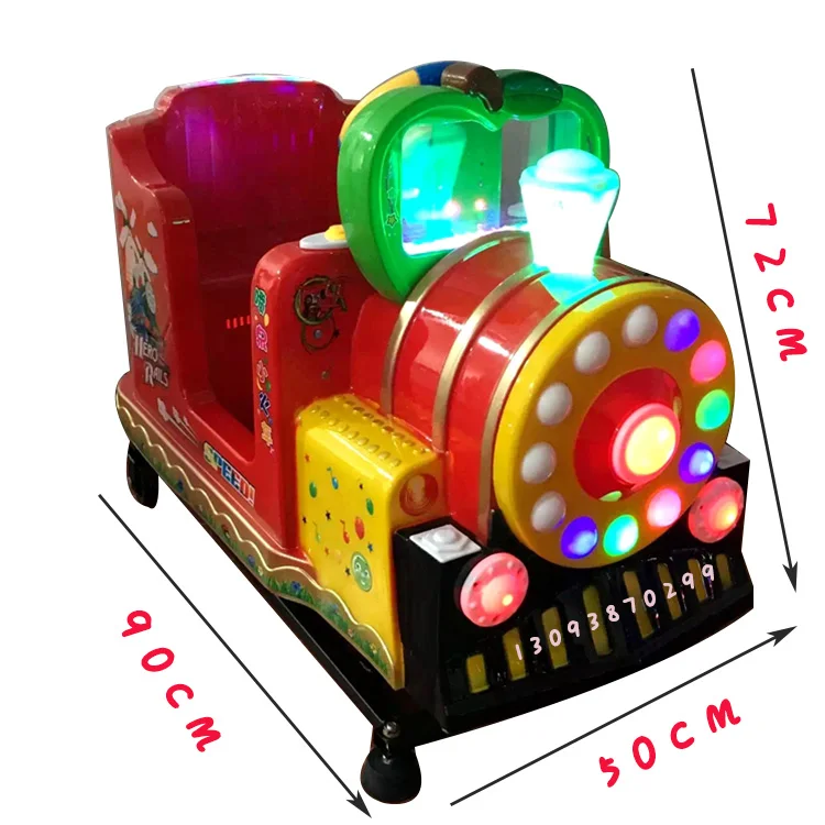 LYER2143 locomotive coin operated train, coin operated train ride with spring, best sale amusement train on stock