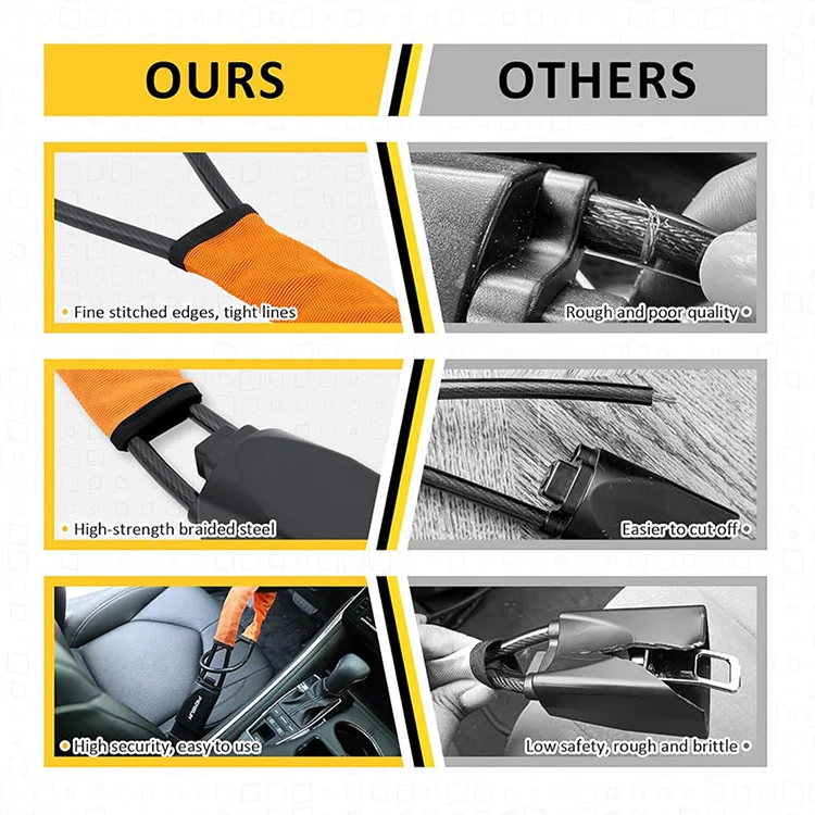 Xiangta Manufacturer Direct Sales Steering  Car Steering Type Security Device Universal Car Anti Theft Steering Wheel Lock