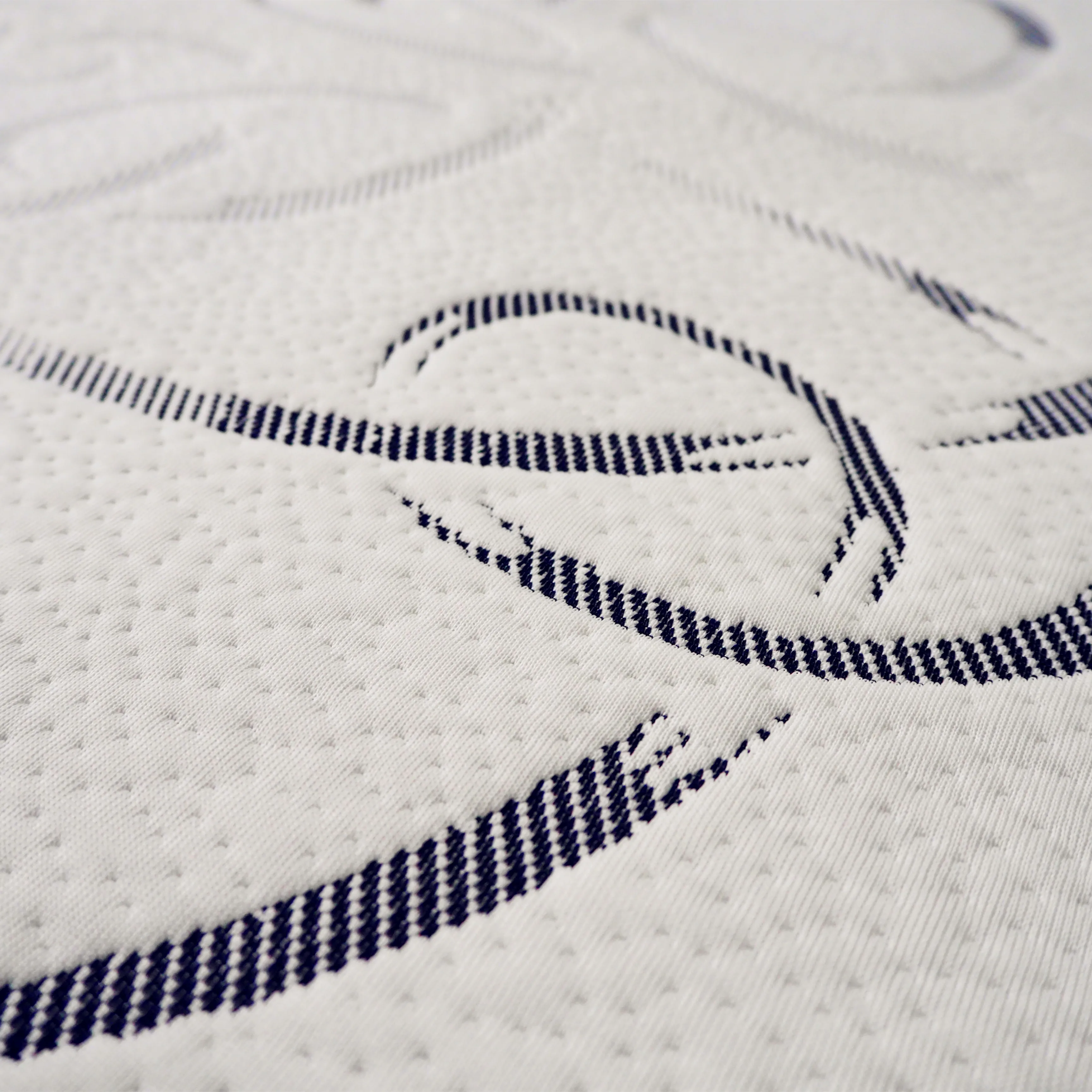 Customized 100% Polyester Stretch Knit Circular Jacquard stretch latex knit fabric for Mattress Cover Protectors