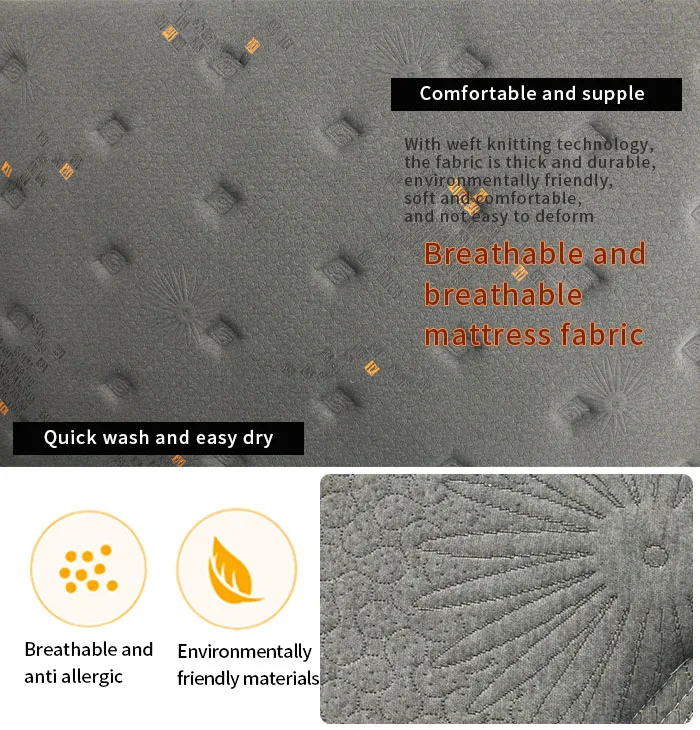 Mattress Fabric Jacquard Ticking Bedding Mattress Fabric Factory Pillow Fabric Environmentally Friendly Bamboo Jacquard Knitted