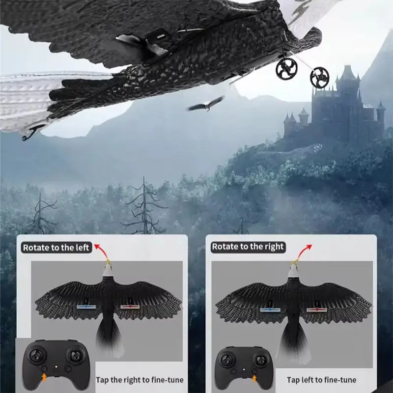 Newest Design 2.4GHz 2CH Remote Control Aircraft Toy Bionic Animals Eagle RC Flying Bird Airplanes Easy to Fly Eagle Glider