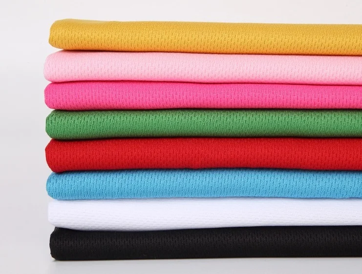 Xindi 100% Polyester Dry Fit Fabric Eyelet Bird Eye Mesh Fabric For Sports Wear