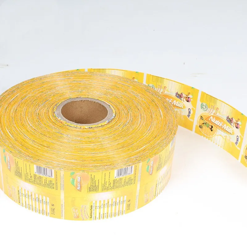 Custom Printed Protein Powder Bottle Label Stickers Glass Bottle Label Pet Film Heat Shrinkable PVC Beverage Can Shrink Sleeve