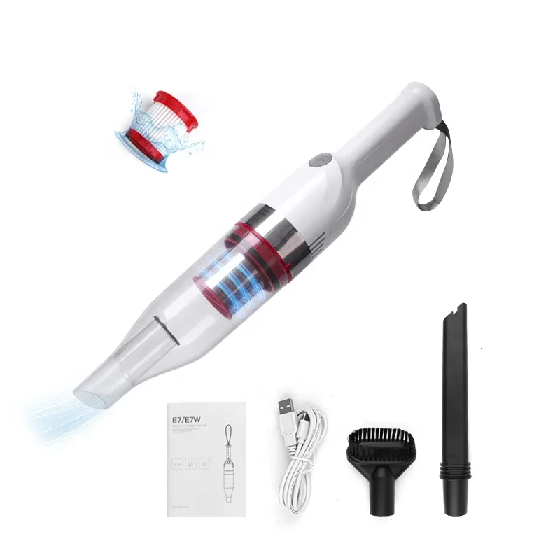 E7 Wireless Portable Handheld Vacuum Cleaner multi-color Optional USB Rechargeable Car Vacuum Cleaner Brushless Powerful Househo