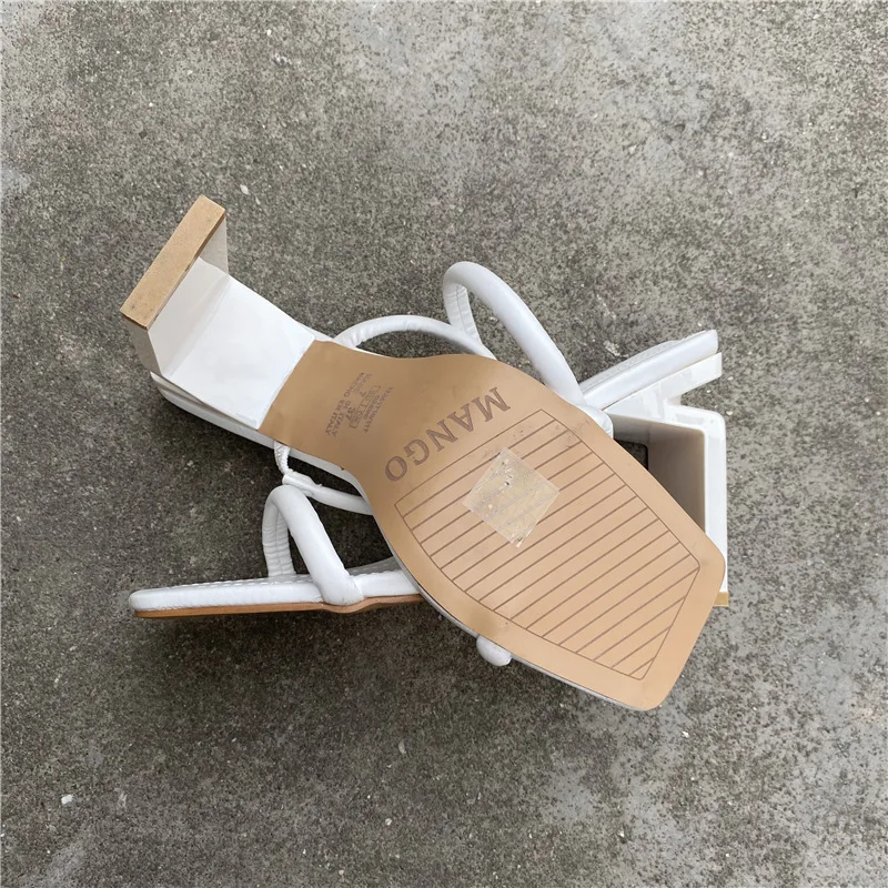 2023 Summer New Arrival Open Toe High-Heel Slides Slippers Big Size Ladies Shoe Girl Outdoor Women Fashion Thick Heel Sandals