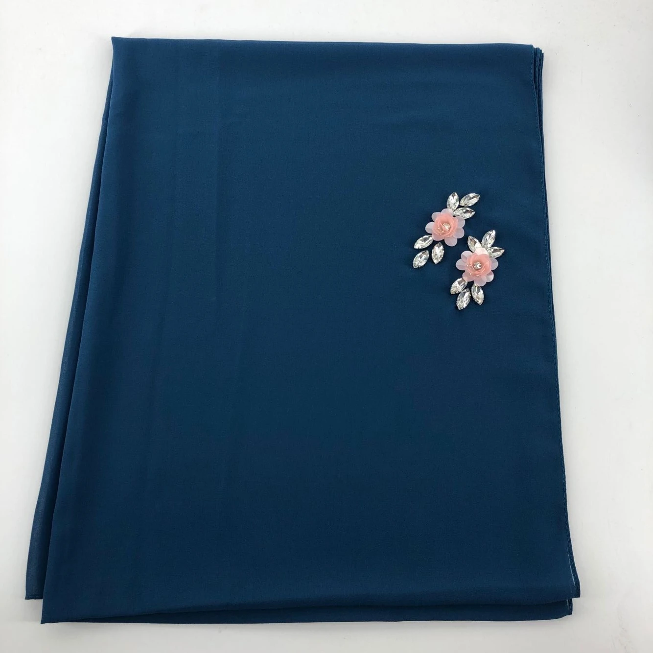 wholesale custom made hand drill chiffon hijab Scarf Muslim Hijab hot selling Scarf chiffon hijab