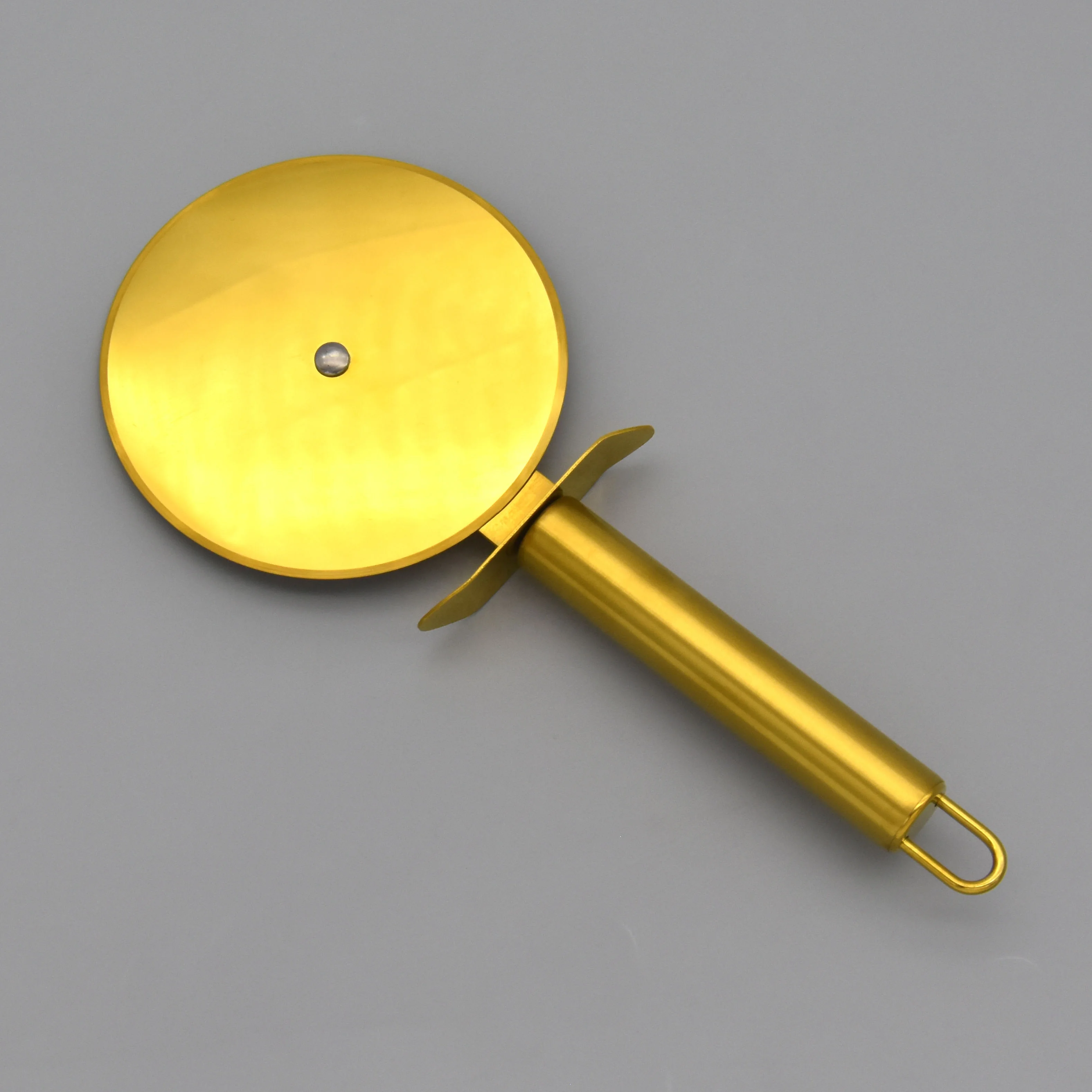 Gold Plated Copper GD Stainless Steel Custom Cake Server Shovel Set Roller Wheel Pizza Cutter