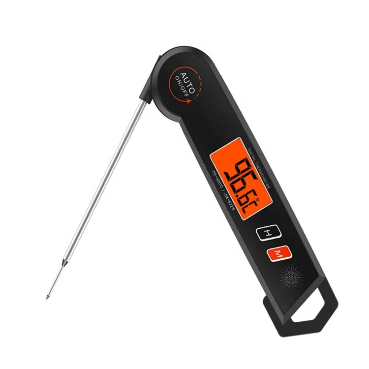 Amazon multifunctional Foldable Probe Waterproof Digital Meat Thermometer