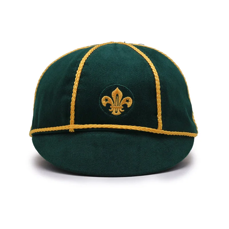 Custom Embroidery Fitted Duckbill Gatsby Short Brim Tweed Child Ivy Newsboy Cap Hat